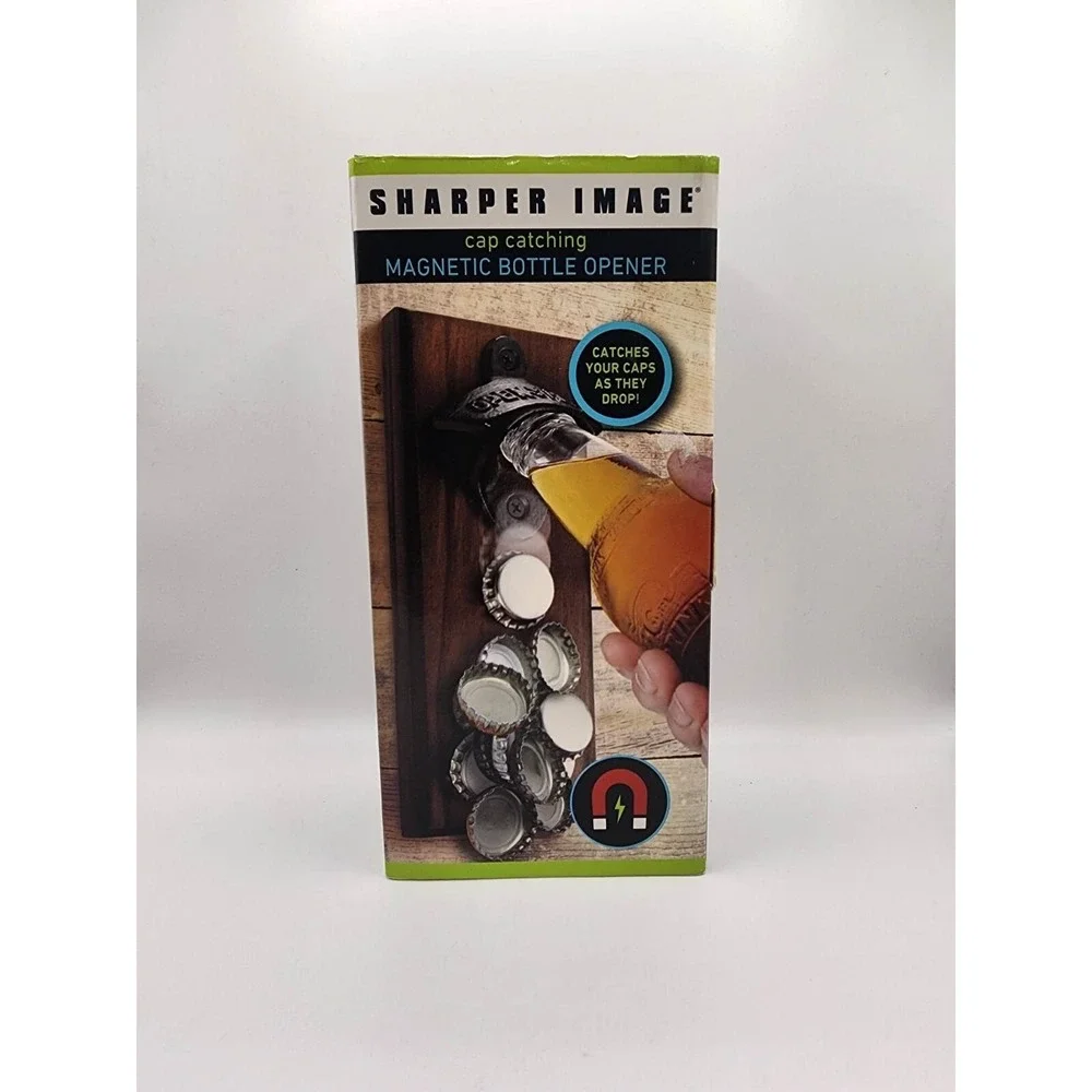 Bottle Opener Magnetic Sharper Image Cap Collector Beer‎ Bar Soda Pop